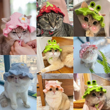 Knitted Cat Hat – Cozy Elastic Pet Hat for Kittens & Puppies, Perfect for Photos & Parties