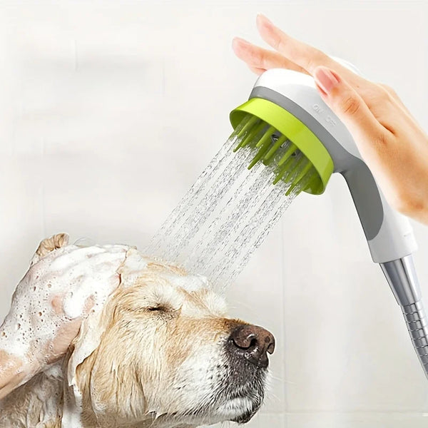 1pc Pet Shower Head & Massage Glove – Bathing Spray Brush for Dogs