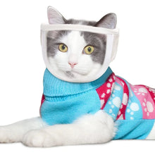 Breathable Clear Cat Muzzle – Adjustable Anti-Bite Head Cover for Grooming, Nail Trimming & Vet Visits