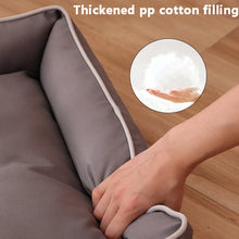 Four-Season Square Dog Bed – Large, Bite-Resistant, Soft & Thick Mattress, Waterproof Pet Sofa for Dogs & Cats