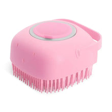 Pet Shampoo Brush (80ml) – Soft Silicone Bathing Scrubber & Massage Comb for Dogs & Cats with Short Hair