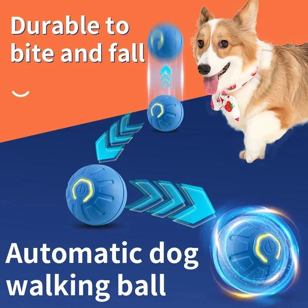 Interactive Cat Ball Toy – Automatic Rolling with Faux Tail, Rechargeable Mouse-Like Toy for Cat & Dog Training
