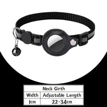 Anti-Lost Cat Collar For Airtag Tracker Protective Case With Bell Breakaway
