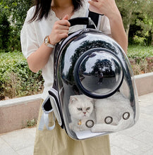 Space Capsule Pet Carrier Backpack – Breathable Transparent Travel Bag for Cats, Puppies