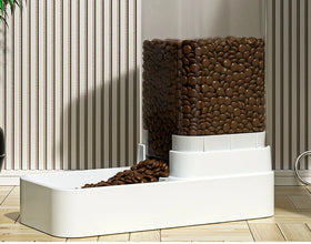 Automatic Pet Feeder & Water Dispenser with Gravity Food Storage Container for Cats and Dogs