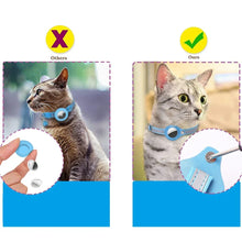 Anti-Lost Cat Collar For Airtag Tracker Protective Case With Bell Breakaway