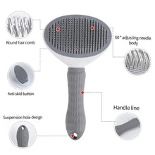 Pet Hair Remover Brush – Grooming Comb for Dogs, Cats, Puppies & Kittens