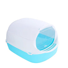Kitty Sandbox Cat Litter Box Semi-enclosed Splash-proof cat cleaning Tray Bedpan