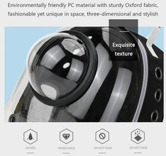 Space Capsule Pet Carrier Backpack – Breathable Transparent Travel Bag for Cats, Puppies