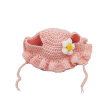 Knitted Cat Hat – Cozy Elastic Pet Hat for Kittens & Puppies, Perfect for Photos & Parties