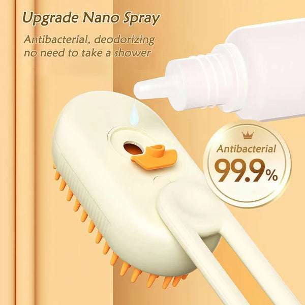 3 in 1 Cat Dog Spray Massage Brush -Pet Loss Hair Remover Steam Brush