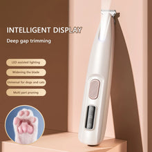 Newest Pet Paw Trimmer with Light – Waterproof Rechargeable Hair Clipper with LED Display for Dogs & Cats