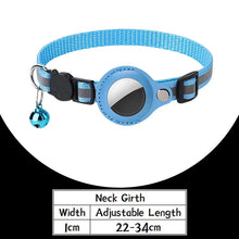 Anti-Lost Cat Collar For Airtag Tracker Protective Case With Bell Breakaway