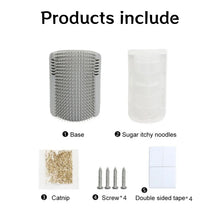 Cat Massage & Hair Removal Brush – Self-Cleaning Wall Corner Comb for Rubbing, Grooming & Play