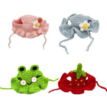 Knitted Cat Hat – Cozy Elastic Pet Hat for Kittens & Puppies, Perfect for Photos & Parties
