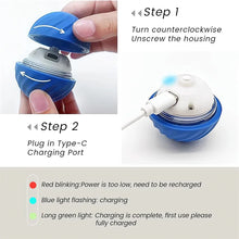 Interactive Cat Ball Toy – Automatic Rolling with Faux Tail, Rechargeable Mouse-Like Toy for Cat & Dog Training