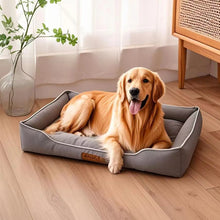 Four-Season Square Dog Bed – Large, Bite-Resistant, Soft & Thick Mattress, Waterproof Pet Sofa for Dogs & Cats
