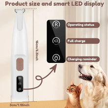 Newest Pet Paw Trimmer with Light – Waterproof Rechargeable Hair Clipper with LED Display for Dogs & Cats