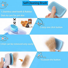 Dog & Cat Hair Remover Brush – Grooming Comb for Long Hair Pets, Easy Hair Removal & Bath Cleaning Tool