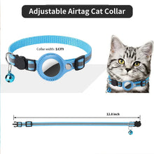 Anti-Lost Cat Collar For Airtag Tracker Protective Case With Bell Breakaway