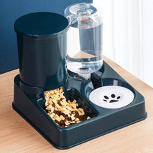 2 In 1 Automatic Cat Gravity Food & Water Dispenser Set Tilted Automatic