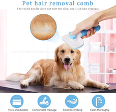 Dog & Cat Hair Remover Brush – Grooming Comb for Long Hair Pets, Easy Hair Removal & Bath Cleaning Tool