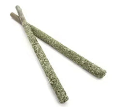 6pcs Natural Silvervine Cat Sticks – Mint Chew Toys for Scratching, Biting, Teeth Cleaning & Play Excitement