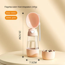 Portable Pet Travel Water Cup Bottle With Food Dispenser