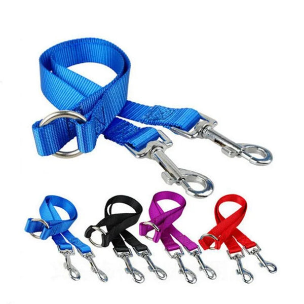 Double Twin Lead Walking Leashes Dog