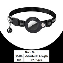 Anti-Lost Cat Collar For Airtag Tracker Protective Case With Bell Breakaway