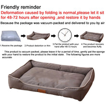 Four-Season Square Dog Bed – Large, Bite-Resistant, Soft & Thick Mattress, Waterproof Pet Sofa for Dogs & Cats