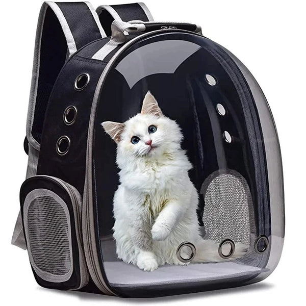 Transparent Bubble Pet Carrier Backpack – Breathable Travel Bag for Cats, Puppies, Kittens & Small Animals
