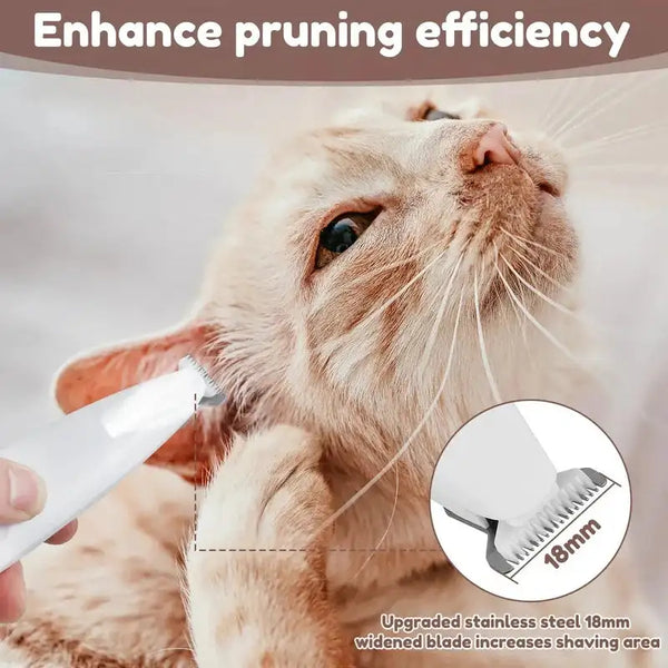 Newest Pet Paw Trimmer with Light – Waterproof Rechargeable Hair Clipper with LED Display for Dogs & Cats