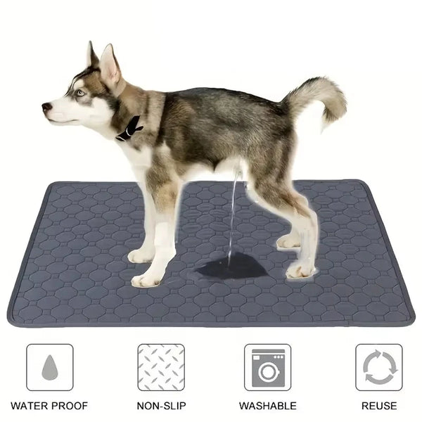Reusable Waterproof Dog Pee Pad for Car Seat, Floor, Sofa & Pet Training